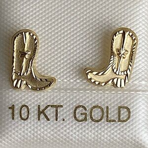 10k Solid Gold Stud Earrings / Gold Piercing Earrings  / Earrings for Kids
